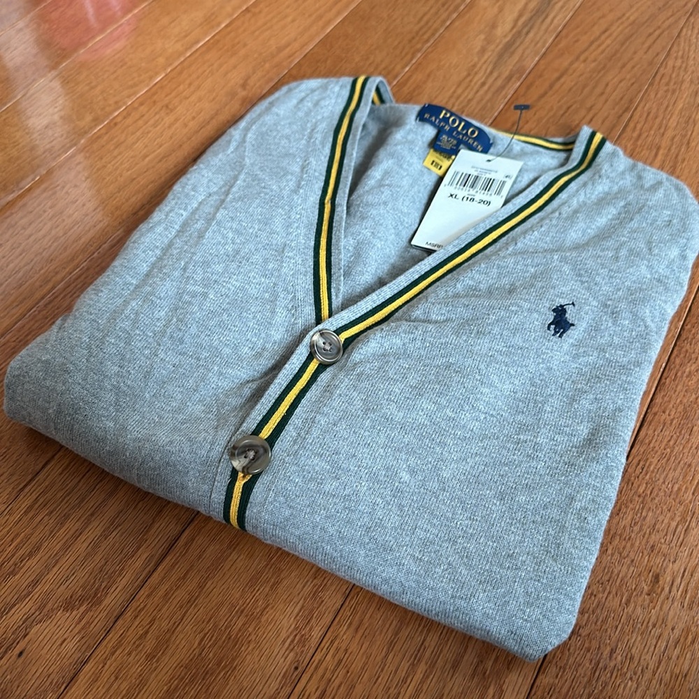 TWO BOYS XL Ralph Lauren Polo Cardigan